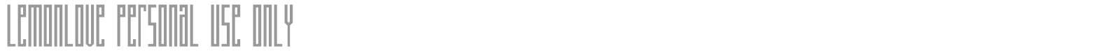 Lemonlove font preview